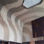 Aluminum Design Wall Ceiling Decoration Curved Corrugated Ceiling Panels Celling Stretch Sky 3d Ceiling for sale