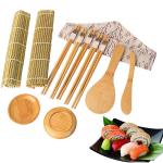 9PCS Disposable Bamboo Sushi Roll Set kit Rice Spreader For Starter for sale
