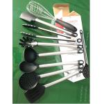 8 Pieces Heat Resistant Silicone Kitchen Utensils Set With Stainless Steel for sale