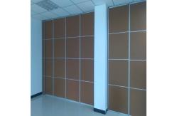 China Soundproof Sliding Meeting Room Movable Partition Wall On Wheels And Track supplier