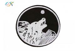 China Twill Background Fabric Iron On Embroidered Patches Polyester Material For Clothing supplier