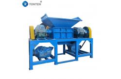 China Waste Tire Clothes Shredder Garbage Plastic Double Shaft Shredder supplier