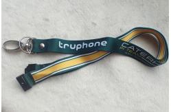 China Soft Ribbon Material Promotional Printing Satin Lanyard With Custom Logo supplier