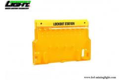 China Unfilled Plastic PP Padlock Lockout Station With Cover supplier