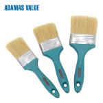 Flat Wide Natural Bristle Paint Brush 57-64mm Length Out Stainless Iron / Steel Ferrule for sale