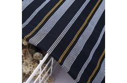 China Healthy And Soft  Good Texture Cotton ​Striped Material Fabric For T-Shirt supplier