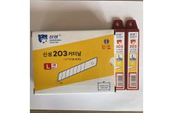 China 18mm Snap Off Blade Knife Sinseung L203 0.5mm 60 Degrees Angle supplier