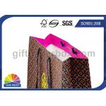 Customized Matte Laminated Luxury Paper Tote Bag with Grosgrain Handle / Coated Paper