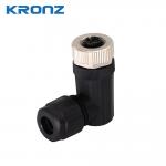 M12 Connector 4 Pin Waterproof IP67 Cable Outlet Diameter 4-8mm Field-wirable Connectors for sale