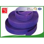 Purple Strong Hook And Loop Adhesive Tape Roll For Garments for sale