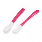 PP TPE Soft Baby 110℃ Color Changing Plastic Spoons for sale