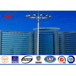 30meters power coating High Mast Pole with CCTV installation for airport lighting for sale