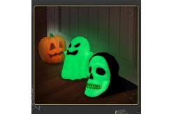 China Noctilucent Skeleton Halloween Door Stopper Wedge Non Phthalate PVC Material supplier