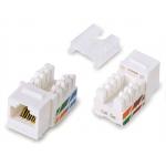 UTP CAT6 Network Module RJ45 90 Degree Keystone Jack PC ABS Cover for sale