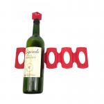 Perfect Fridge Storage Small Wine Rack , 306*95mm Silicone Wine Bottle Holder for sale