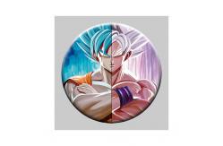 China Round 5x5cm 3D Flip Lenticular Anime Pins With Goku supplier