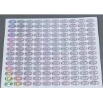 Tamper Evident 3D Custom Holographic Labels For vial Label Box Packaging