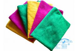 China Eco Friendly 100% Polyester Microfiber Cleaning Cloth Super Comfortable 12” x 12” supplier