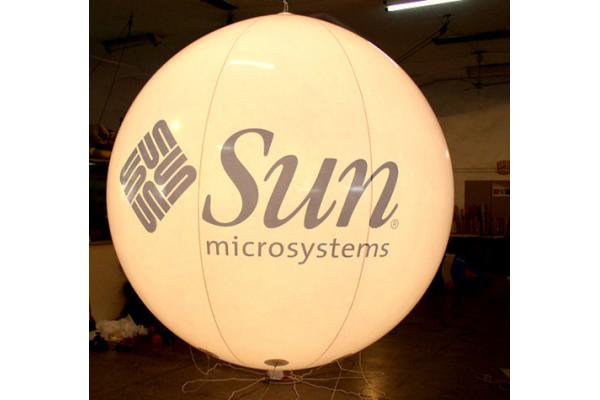 Customized design advertising inflatable balloon with light inside