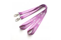 China Silkscreen Printed Nylon Sublimation Lanyards Blank Polyester For Promotions And Events supplier