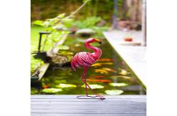 China Multiple Metal Flamingo Garden Decor Lifelike Metal Flamingo Yard Art supplier