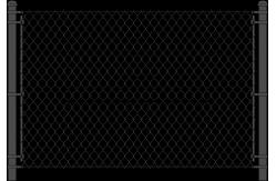 China Hot Dipped Galvanized Chain Link Fence Panel With Round Post supplier