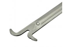 China Bee Hive Equipment Stainless Steel Longer Hive Tool with Hook For Beekeepers supplier