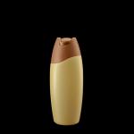 China PE 200ml Empty Plastic Bottles Yellow Bottle Shampoo And Conditioner for sale