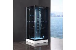 China Tempered Glass Sliding Door Enclosed Steam Shower Cabins Aluminum Frame supplier