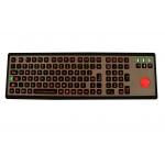 Easy cleaning metal panel mount keyboard / usb keyboard with trackball dirtproof for sale