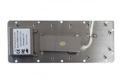 China 71 Keys IP67 Industrial Keyboard With Trackball Black Metal Panel Mount Stainless Steel supplier