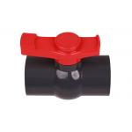 UPVC Compact Square Butterfly Ball Valve Parts With Handle 4 Inch for sale