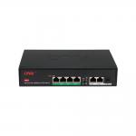 7-port Gigabit PoE switch with 60W PoE++ port, watchdog function, and 250m extended range for reliable network power for sale