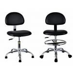 Swivel Round Anti Static Lab Chair Pu Rotatable ESD Work Chair For School for sale