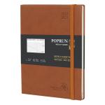 Custom Brown Softcover Large Academic Planner With Monthly Tabs for sale