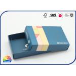 Lid And Base 2 Piece Folding Paper Box Customized CMYK Printing for sale