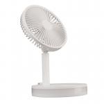 5v 4.7w Portable Foldable Fan Circlewhite Folding Rechargeable Fan for sale