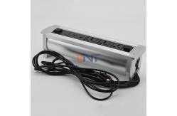 China Desk Pop Up Multimedia Connector With 3* Universal Plug / 1*USB Configuration supplier