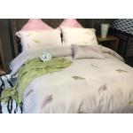Cotton Blending Embroidered Twin Bed Duvet Covers And Shams Size Customized for sale