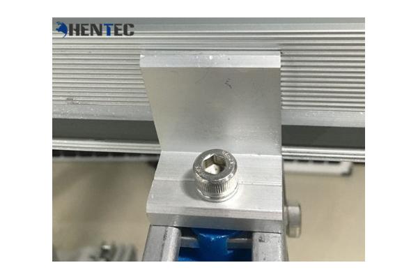 Mill Finished / Anodized Solar End Clamp Solar Mounting Systems Customized Dimensions