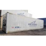 White Metal 40FR Used Reefer Container For Standard Shipping for sale