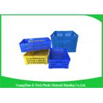 Vegetable And Fruit Apple Plastic Food Crates for Supermarket Heavy Duty for sale