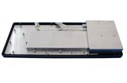 China Black dustproof industrial backlit illuminated keyboard with touchpad RoHS CE supplier