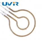 Gold Reflector Quartz IR Heating Tubes , 100-7600W Ring Infrared Heater Lamp for sale