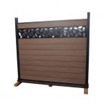 Wood Plastic Composite Wpc Fence Panel Home Garden Outdoor Moisture Proof for sale