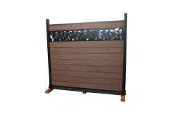 China Wood Plastic Composite Wpc Fence Panel Home Garden Outdoor Moisture Proof supplier
