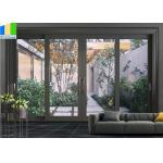 EBUNGE Commercial Exterior Accordion Double Glazed Glass Doors Sliding Bifolding Door For Residential for sale