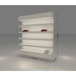 Appealing Wall Mounted Retail Shoe Display Fixtures / Merchandise Display Shelves for sale