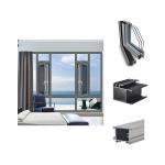 0.8-1.2mm Thickness Aluminum Window Profiles Set 6063 for sale