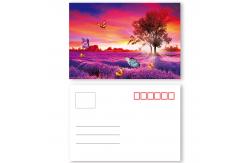 China Plastic Card Printing 3D Lenticular Postcard With Landscape supplier